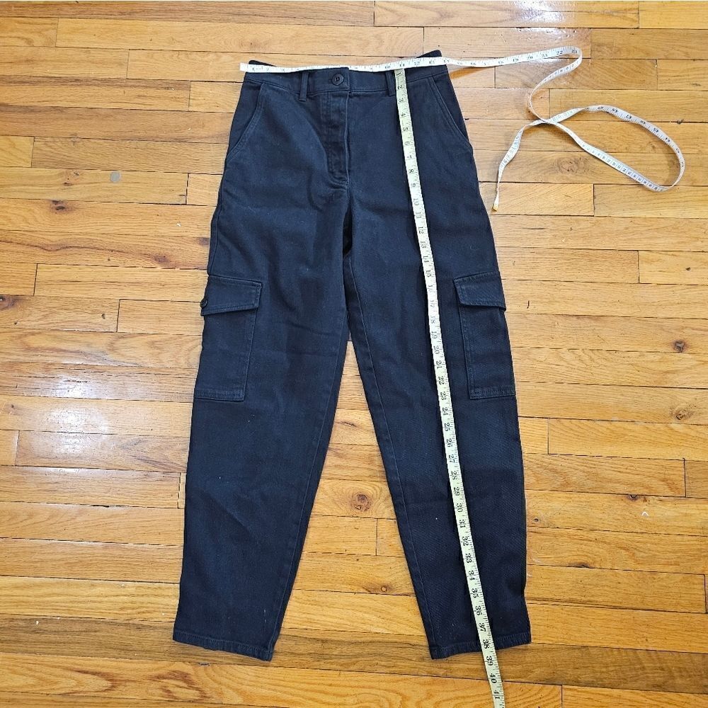 Aritzia Wilfred Free Black Modern Cargo Cotton Blend Utility Pant size 6 - Picture 10 of 12